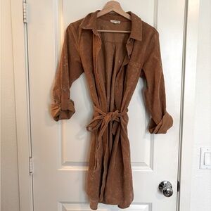 Corduroy Shirt Dress